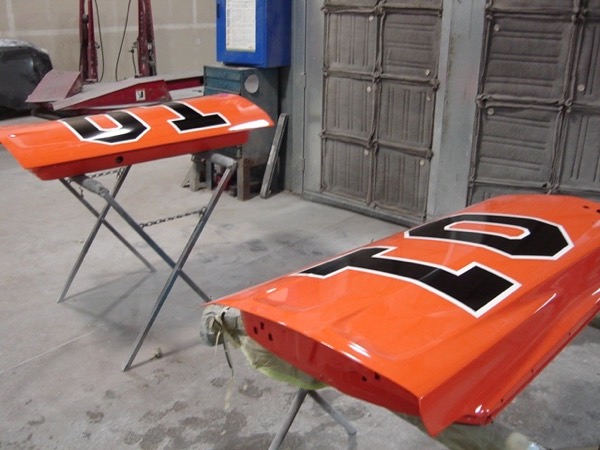 Building the General Lee: painted doors