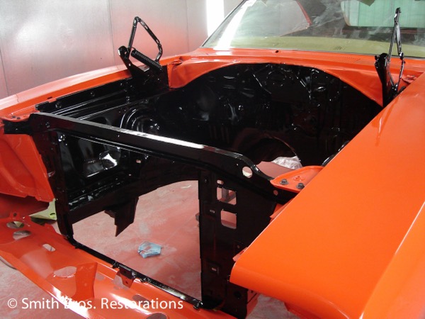 General Lee Build: painted engine bay