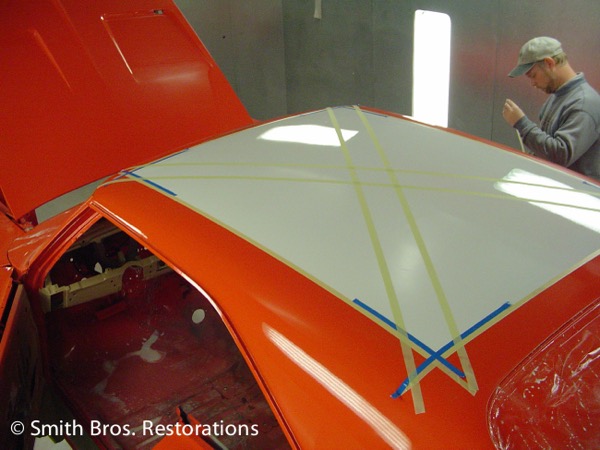 General Lee Build: painting flag