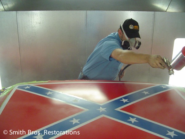 General Lee Build: painting flag