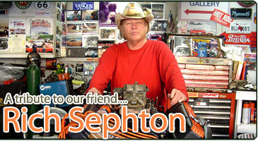 Rich Sephton pictured in his shop